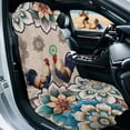 thumbnail image 2 of Xixirimido Roosters Boho Mandala Print Sweating Car Seat Cover for Post Gym Workout, Running, Swimming, Beach Universal Fit Non-Slip Towel Bucket Seat Protector for Cars SUV Trucks, 2 of 8