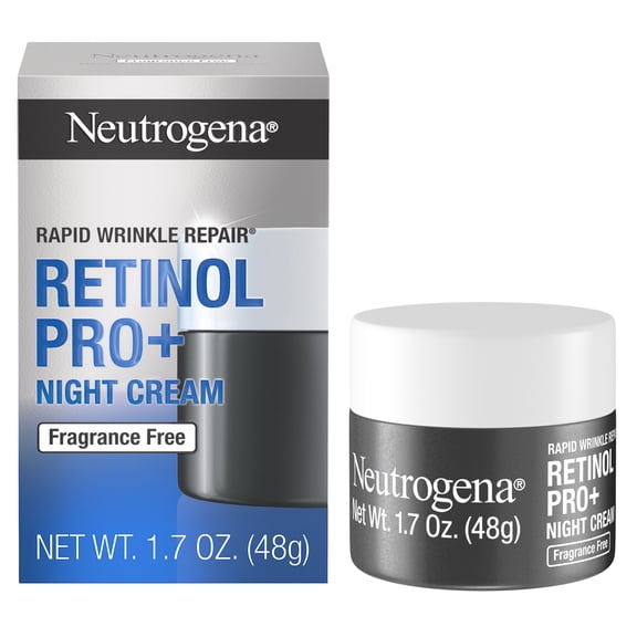 Neutrogena Rapid Wrinkle Repair Cream, Retinol Pro  Night Moisturizer, 1.7 oz