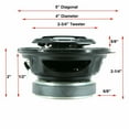 thumbnail image 2 of 4X Gravity 4" 4-WAY CAR AUDIO COAXIAL SPEAKERS (PAIR) 400W MAX PAIR Bundle, 2 of 5