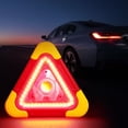 thumbnail image 4 of Jiaeri Solar Powered Emergency Warning Light for Vehicles, Roadside Safety Hazard Triangle Sign with LED Flashing Beacon, Rechargeable Car Safety Kit for Roadside Emergencies and Breakdowns, 4 of 8