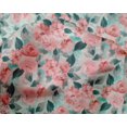 thumbnail image 4 of oneOone Silk Tabby Fabric Watercolor Leaves & Peony Floral Decor Fabric Printed BTY 42 Inch Wide, 4 of 4