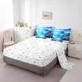 thumbnail image 5 of Homewish Kawaii Blue Salamander 7-Piece Queen Bedding Set - Cute Wildlife, 5 of 8
