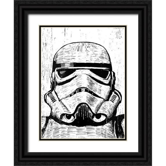 Shigley, Neil 25x32 Black Ornate Wood Framed with Double Matting Museum Art Print Titled - Stormtrooper