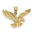 thumbnail image 3 of 14K Yellow Gold Charm Pendant Men'S Polished & Textured Eagle, 3 of 4