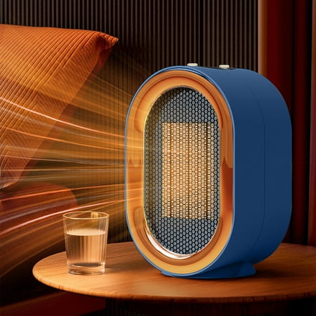 

Heater Fan Small Portable Heater Circulation Heating Fan Overheat Protection Small Floor for Home Household Electric Heater Dark Desktop Hot Fan Small Heater Electric Heate
