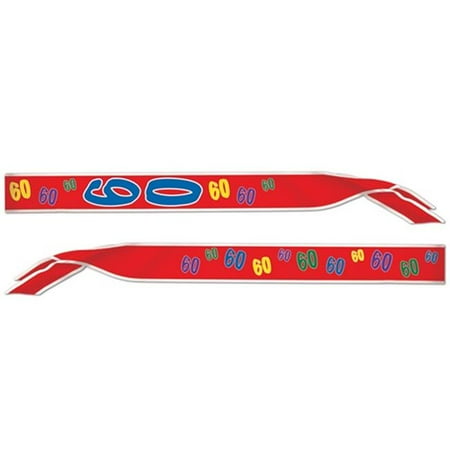 Beistle 60529-60 60 Satin Sash - Pack of 6