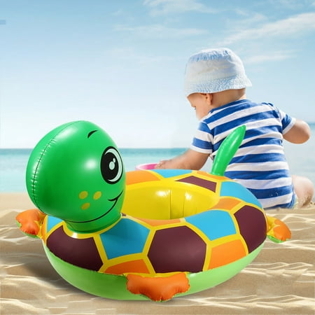 Cute Tortoise Baby Inflatable Swim Ring Pool Raft Chair Seat Float