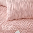 thumbnail image 2 of Lipa Queen Size Comforter Set,5-Piece Bed in a Bag,All Season Bedding Set,Ruched Design,Comforter,Pillowcases and Shams,Pink, 2 of 9