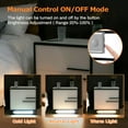 thumbnail image 4 of Hommpa 3 Color LED Nightstand with Magnetic Auto Sensor Light, 2 Drawer Modern Bedside Table White, 4 of 11