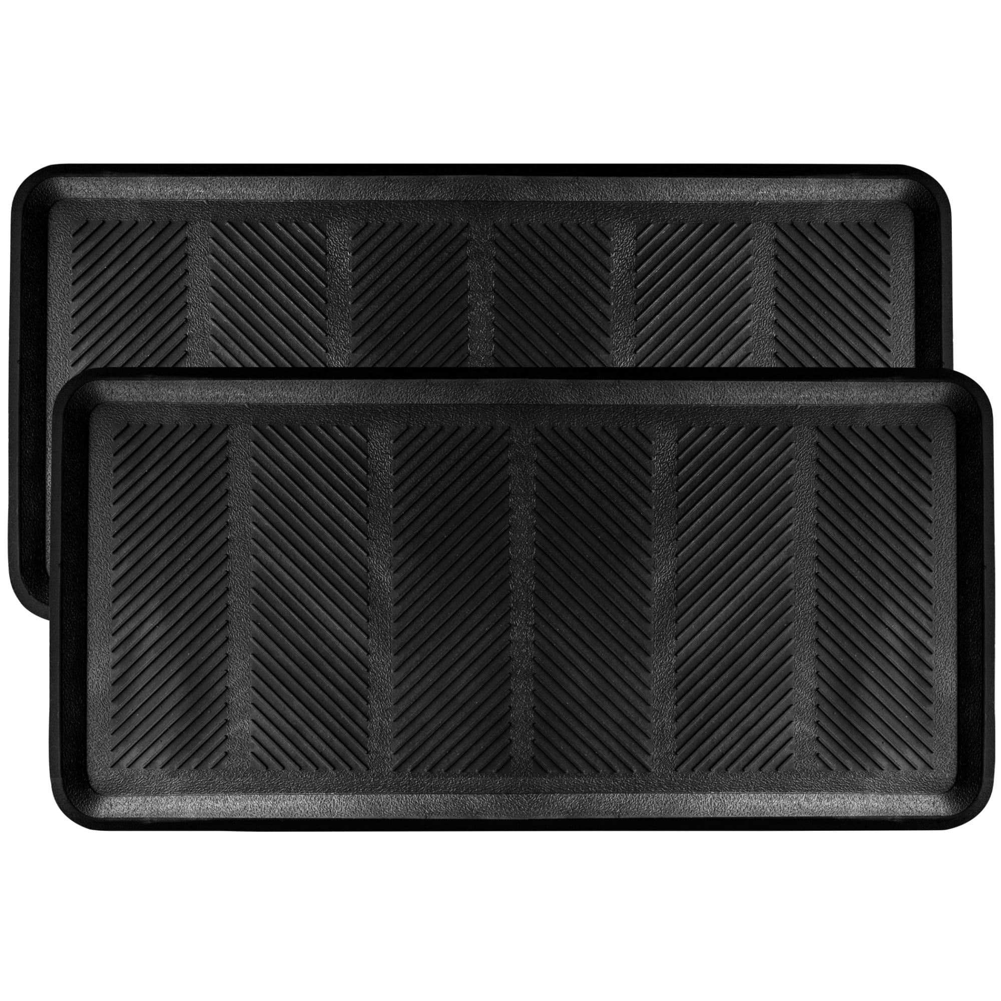 Sportman lokaal rouw SafetyCare Rubber Shoe & Boot Tray - Multi-Purpose - 32 x 16 Inches - 2 Mats  - Walmart.com