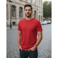 thumbnail image 3 of Playera Hombre 100% Algodón Corte Regular Color Rojo, 3 of 3