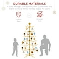 thumbnail image 6 of Best Choice Products 6ft Wrought Iron Ornament Display Christmas Tree w/ Easy Assembly, Stand - Gold, 6 of 9