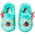 thumbnail image 1 of Zapatillas Disney Moana Princess Plush Fuzzy para niñas, color aguamarina 11/12, 1 of 5