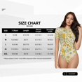 thumbnail image 5 of Vsdgher Cute Sunflower Prinr Short Sleeve Body suit for Womens, Sexy Onesie One Piece Round Neck Bodysuit Shapewear Tummy Control-Large, 5 of 7
