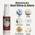 thumbnail image 2 of Red Wine Stain Remover - Perfect Fabric Upholstery and Carpet Cleaner Spray Solution - Removes Wine Spots - Spray and Wash Laundry to Vanish Stain - Wine Out - Zero Odor - 2 Ounce, Set of 3, 2 of 4