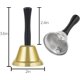 thumbnail image 2 of Campanas de mano de Metal de 2 piezas, campana de llamada clara y fuerte, alarma con mango de madera, 2 of 5