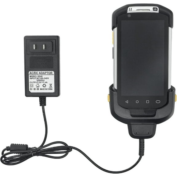 TC70 TC77 TC72 TC75 TC70X Scanner Charger Cable for Symbol Zebra PDA, 5V4A with 3.4ft Cable Android Barcode Scanners Charger, Includes Power Supply