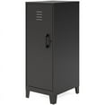thumbnail image 2 of Pemberly Row 42.5"H 3 Shelf Metal Storage Locker Cabinet 3" Legs in Black, 2 of 4