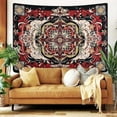 thumbnail image 3 of Gojian Boho Mandala Moth Tapestry,Hippie Floral Aesthetic Wall Tapestries, Psychedelic Aesthetic Decor, Tapestry for Bedrooms, Living Rooms, and Dorms, 3 of 6