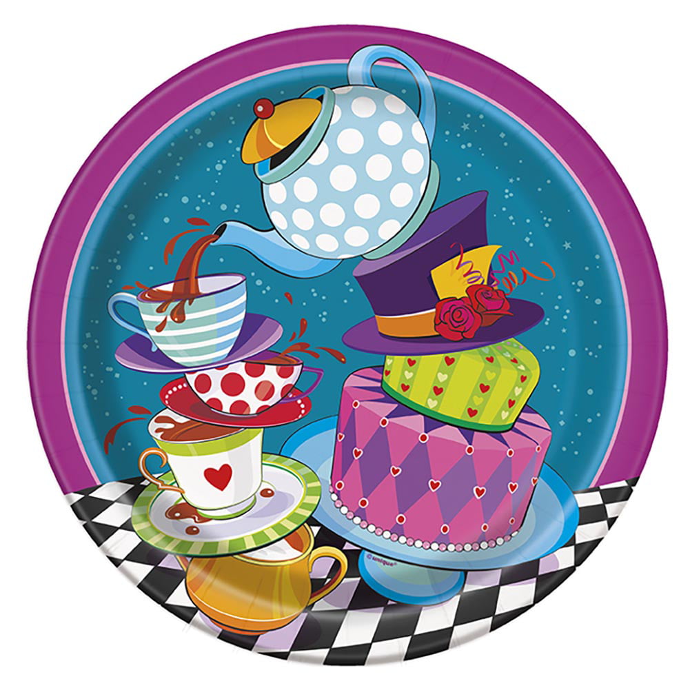 RANGE IN SHOP Truly Alice in Wonderland FOOD PLATTERS Serving Plates-Tea Party 