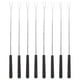 thumbnail image 1 of Juego de 8 brochetas extensibles de metal para asar malvaviscos de 28 cm de largo con mango para perritos calientes y malvaviscos, ideal para barbacoa de camping, 1 of 8