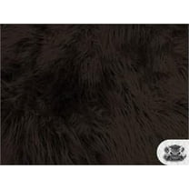 Faux Fake Fur Mongolian Fabric Sold by the Yard (CHOCOLATE)