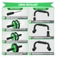 thumbnail image 2 of Kit Rueda Abdominal Q316 Barras Push-up Cuerda Ejercitado Modelo Verde, 2 of 4