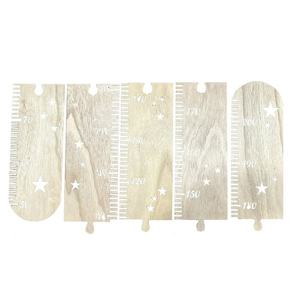 Wooden Childrens Height Measuring Ruler Childrens Room Splicing Wooden Star Growth Measuring Ruler Height Measuring Ruler