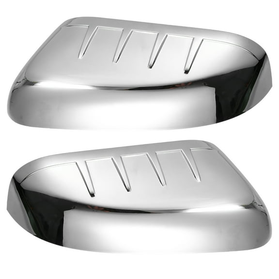 Unique Bargains 1 Pair Top Half Mirror Cover Chrome Plated for Ford Explorer 2011-2015 Silver Tone
