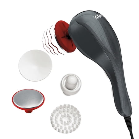 Heat rapy Corded Vibratory rapeutic Body Massager, Heated Handheld Massage Tool with Two Speeds, Relieve Neck, Shoulder, Muscle, Leg & Back Pain, Model 4196-1201