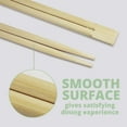 thumbnail image 4 of Klex Premium Disposable Bamboo Twin Chopsticks 9 Inches - Individually Wrapped with White Full Sleeves, Eco-Friendly Chopstick for Asian Restaurants, 2000 Pairs, 4 of 5