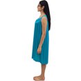 thumbnail image 3 of Venice Womens' Silky Looking Embroidered Nightgown 06 XX-Large Steel Blue, 3 of 5