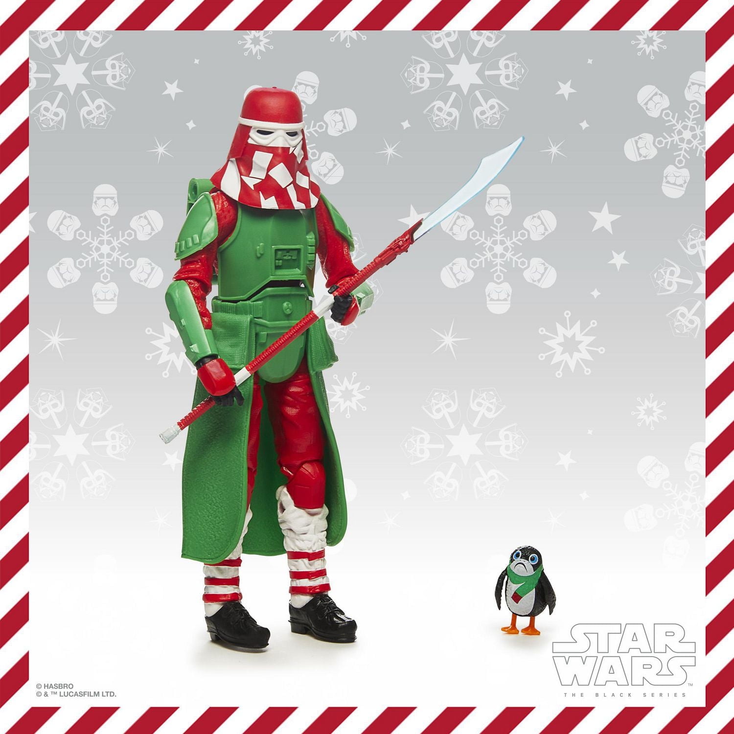 Star Wars The Black Series Snowtrooper (Holiday Edition) and Porg, Toys 6-Inch-Scale Holiday-Themed Collectible Figures, Kids Ages 4 and Up
