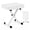 White, variant on EDX Adjustable Height Piano Bench/Music Performance Stool - 3-Level Height Adjustment, Non-Skid Design,High-Density Sponge Padded, Portable & Foldable X-Style Seat, 250LBS Weight Capacity,Black