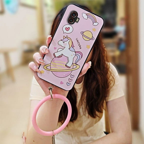 LYM-Phone Case For Samsung Galaxy Xcover6 Pro/SM-G736U/B, Funny Protective Soft Case Ring Bracelet Waterproof Cute Youth Back Cover Cartoon Personality Anti-knock Creative Solid Color
