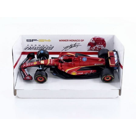BBURAGO 1/43 - FERRARI SF-24 - Winner Monaco GP 2024 (C. Leclerc)