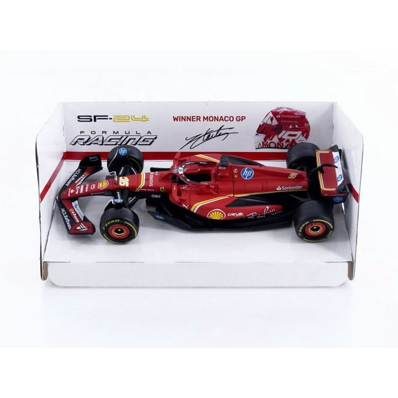 BBURAGO 1/43 - FERRARI SF-24 - Winner Monaco GP 2024 (C. Leclerc)