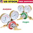 thumbnail image 1 of Oxygen Regulator + Acetylene Regulator Gas Regulator Welding Cutting Torch Gauge, 1 of 8