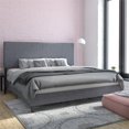 thumbnail image 4 of DHP Jessie Upholstered Bed in Gray Linen King, 4 of 15