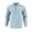 Light Blue, variant on Kalauyu Men's Knit Shirts Long Sleeve Button Up Pullover Sweater Textured Casual Collared Tops