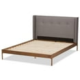thumbnail image 4 of Baxton Studio Brooklyn Upholstered King Panel Platform Bed in Gray, 4 of 8