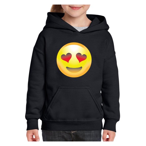 Big Boys Hoodies and Sweatshirts - Emoji Smiling Face