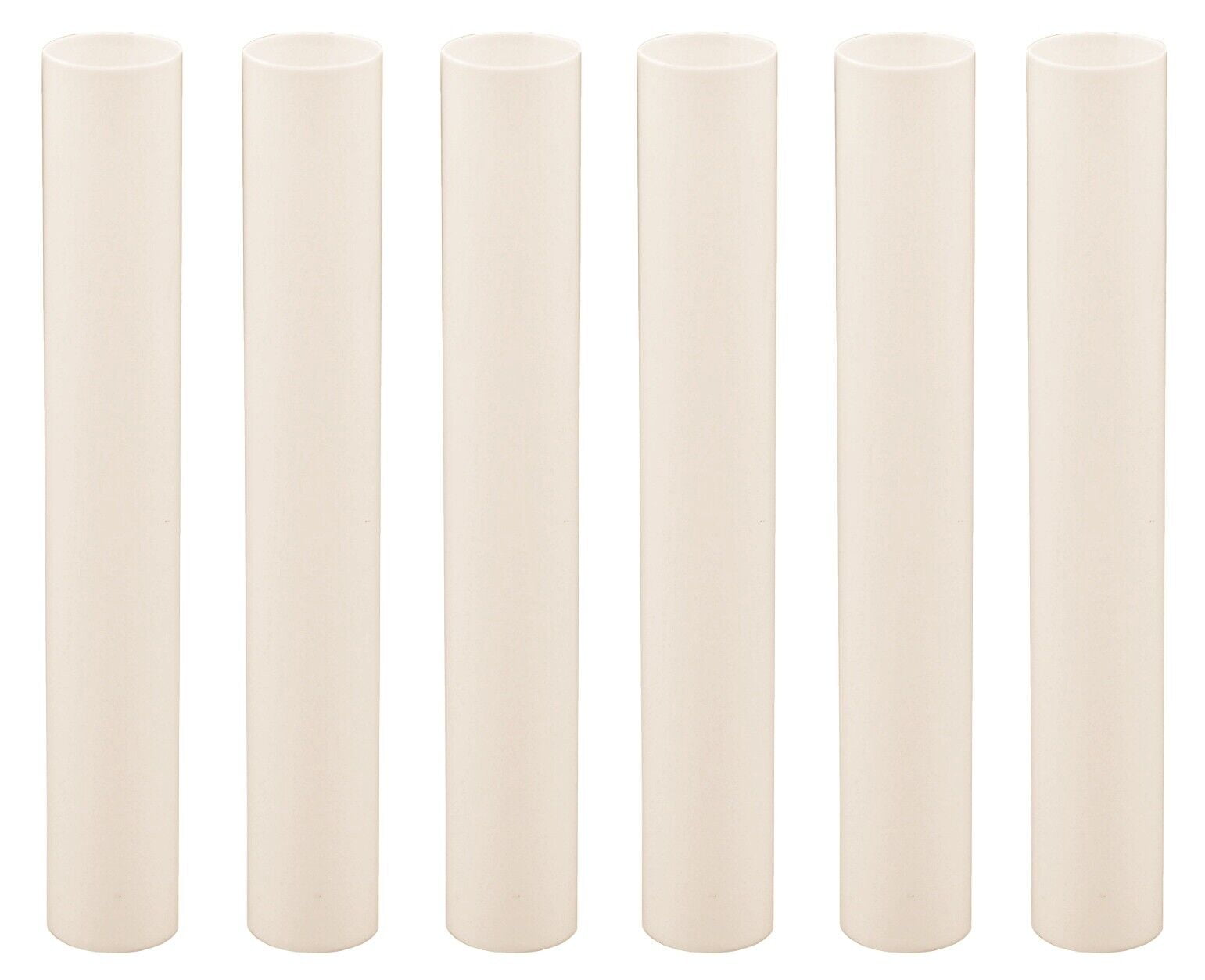 6 Inch Cream Plastic Candle Cover For Candelabra Base Lamp Sockets, 6
