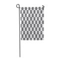 thumbnail image 1 of POGLIP Black Modern Pattern Checkered Gray and White Chess Abstract Garden Flag Decorative Flag House Banner 28x40 inch, 1 of 1