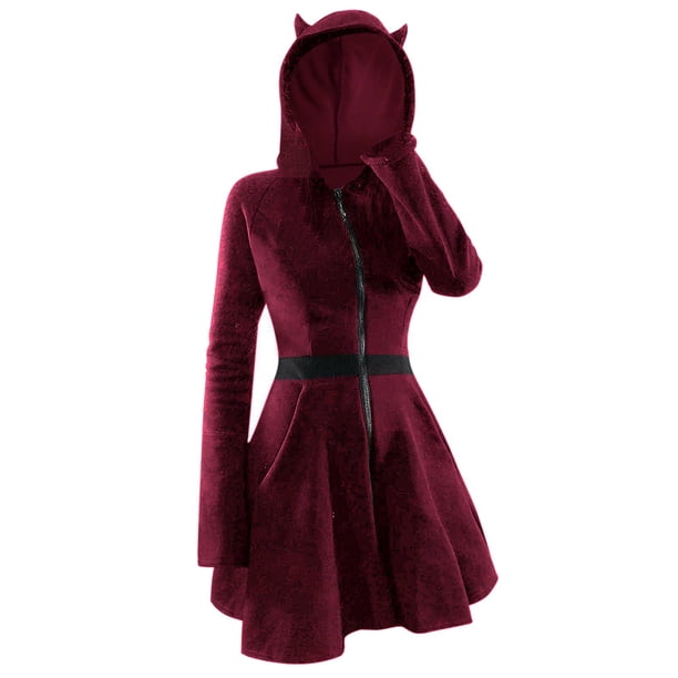 Chaqueta y abrigo informal de manga larga con capucha para mujer, moda informal, color, manga larga, con capucha, para mujer