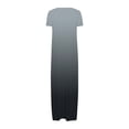 thumbnail image 4 of Women's Gradient Short Sleeve Maxi Dress 2025 Summer Casual Crewneck A Line Flowy Long Dresses with Pockets, 4 of 5
