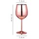 thumbnail image 2 of warm white light Copa de vino de acero inoxidable: copas de vino lindas e irrompibles para viajes, campamentos y piscinas: copa de vino de metal portátil elegante, única y fresca, 2 of 5