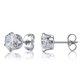 thumbnail image 2 of Aretes de acero inoxidable con circonita cúbica shaofei 6 pares 3 mm, 2 of 2