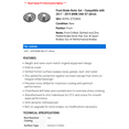 thumbnail image 2 of Front Brake Rotor Set - Compatible with 2017 - 2019 BMW 340i GT xDrive 2018, 2 of 2