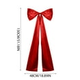 thumbnail image 3 of Bow Pendant, Red Christmas Tree Large Bow Velvet Holiday Decoration Perfect for Xmas Tree Top & Home Festive Decor, a Bow, 3 of 6